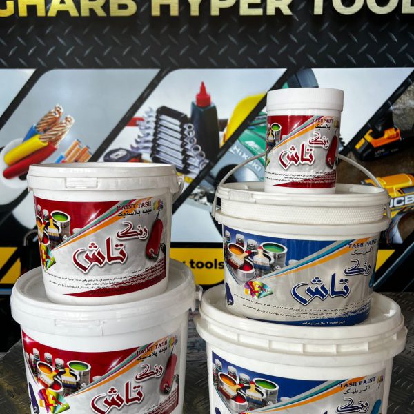 رنگ اکرلیک دبه 10 کیلویی تاش