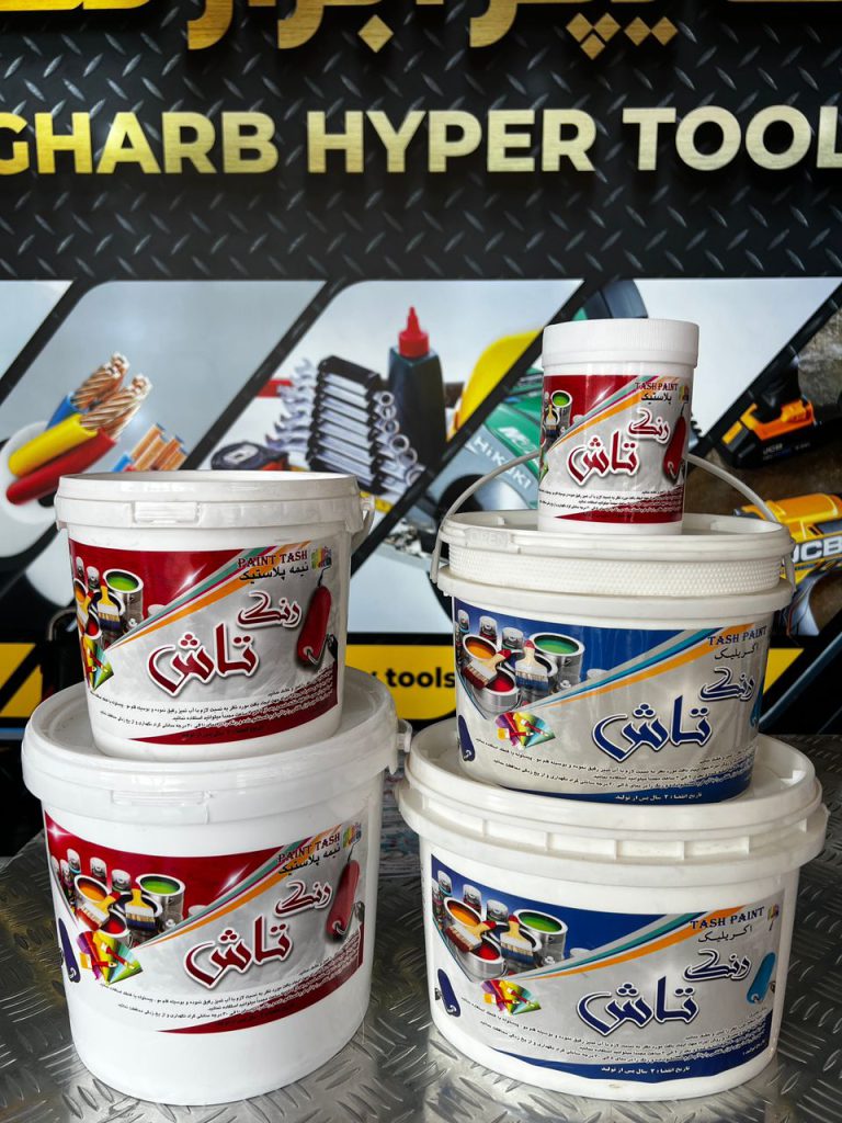 رنگ اکرلیک دبه 10 کیلویی تاش