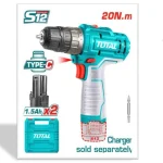 دریل شارژی 12 ولت TIDLI 12202 توتال با گارانتی