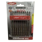 ست 10 عددی نوک پیچ گوشتی لایت دوسو چهارسو مدل 22110SP