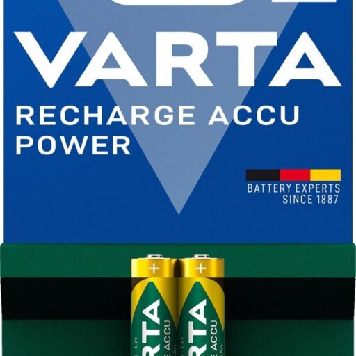 باتری نیم قلمی شارژی وارتا 1000mAh بسته 2 عددی