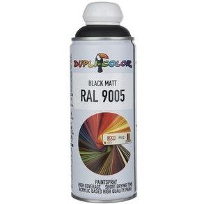 اسپری رنگ مشکی مات دوپلی کالر مدل RAL 9005 حجم 400 میلی لیتر