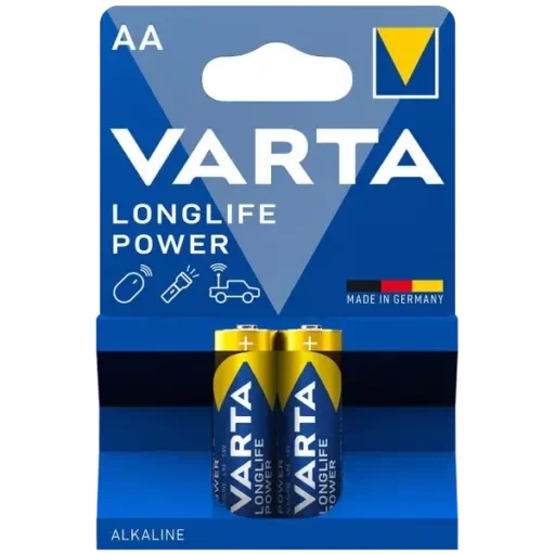 باتری قلمی آبی آلکالاین وارتا Longlife Power بسته 2 عددی