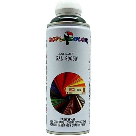 اسپری رنگ مشکی براق دوپلی کالر مدل RAL 9005N حجم 400 میلی لیتر