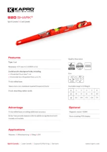 920 Product Sheet 1