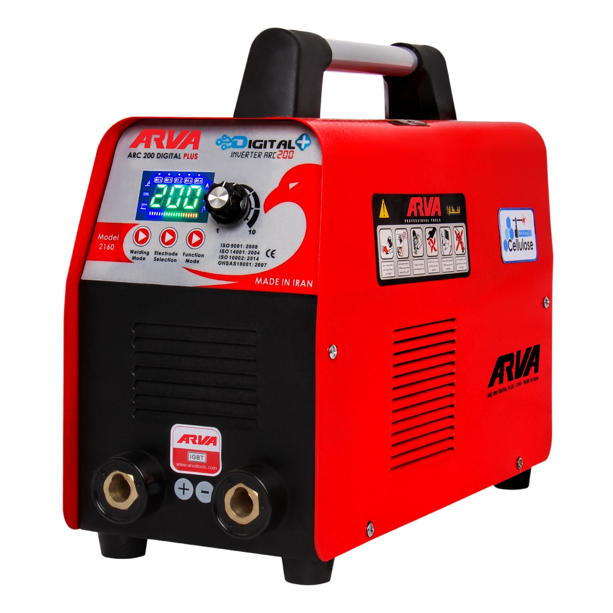 Inverter-welding-machine-model-2160.jpg دستگاه جوشکاری 200 آمپر آروا مدل 2160 - Image 1