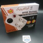 محافظ برق 4 خانه بدون ارت 5 متری آفر الکترونیک (2سال گارانتی تعویض) - Image 2