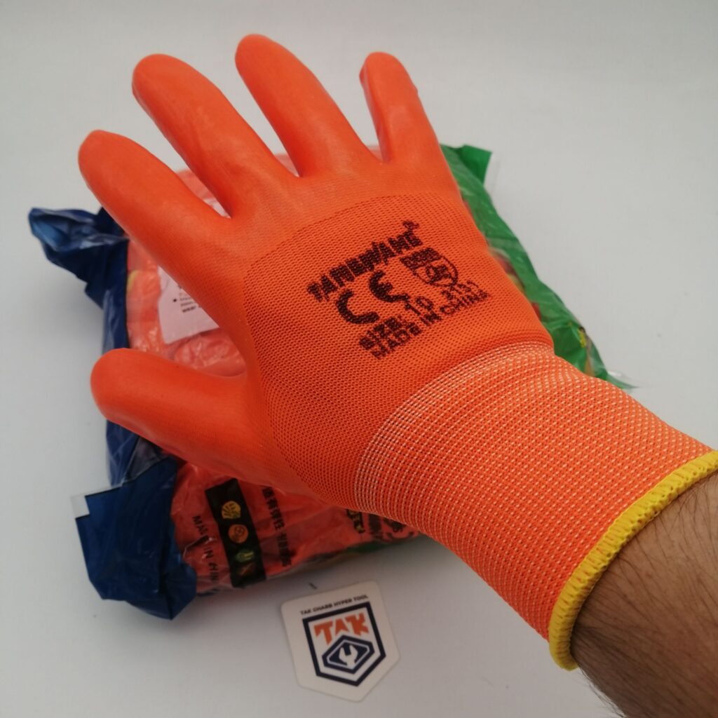 دستکش ایمنی نیتریل ژله ای تانگ ونگ (بسته 12 جفتی) - Safety gloves 12 - View 2