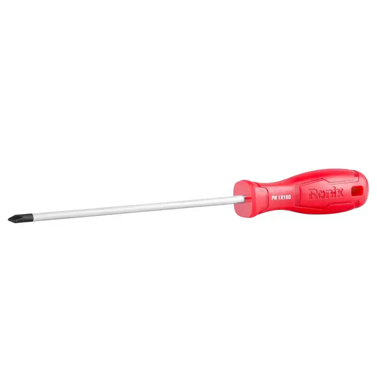 پیچ گوشتی چهارسو 150×5 تکی رونیکس مدل RH-2872 - Screwdriver 1502155 ronix rh-2872